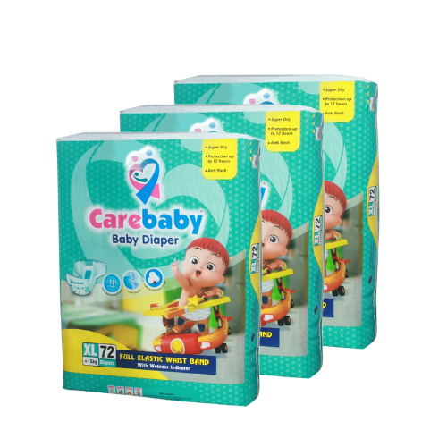 Care Baby Diapers Size 5 XL Jumbo Pack +15kg | Pack of 3